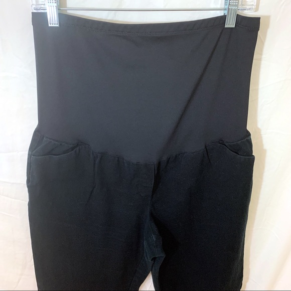 Gap Maternity Black Full Panel Bi Slim Crop 12 - Picture 3 of 8